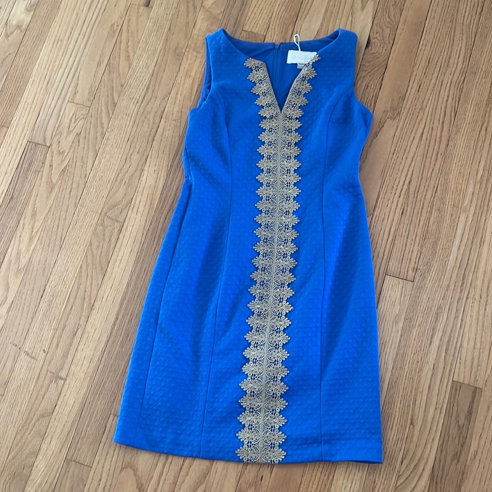 Embroidered Sleeveless V Neck Dress